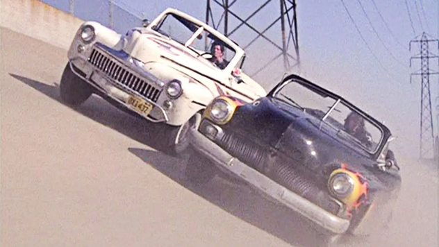1948 Ford DeLuxe and 1949 Mercury Custom in Grease
